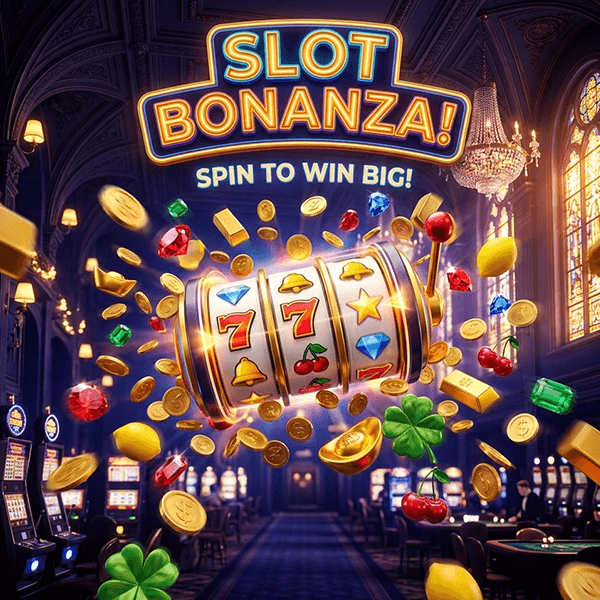 Luxurious gold-themed casino lounge interior